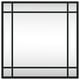 thumbnail image 3 of Espejo de pared VidaXL minimalista de hierro negro de 40 x 40 cm, 3 of 5