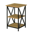 thumbnail image 4 of Convenience Concepts Tucson 3 Tier End Table, English Oak/Black, 4 of 4