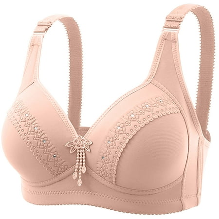 Fesfesfes Bras for Women Wireless Ladies Fashion Bowknot Printing Comfortable Hollow Out Bra Underwear Bras Sport Bras for Women