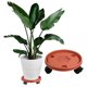 thumbnail image 3 of Rodillo de planta resistente y duradero para carrito de plantas rojo Gloria Paleta móvil, 3 of 9