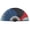 Red black blue A, variant on Professional 10 Inch Reversible Martial Arts Fan with Frame for Practice