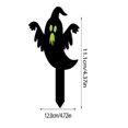 thumbnail image 2 of Halloween Ghost Decor 5 X 3 Inch Glow in The Dark Halloween Decorations Outdoor Halloween Yard Decor for Lawn Porch Haunted House Party, 2 of 5