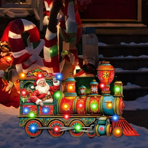 Santa Claus Snowman Yard Signs With Stakes, Outdoor Holiday Decorations Yard, Fence Decorations Outdoor Yard Decorations, Fence Peeker Wreath Yard Signs, Xmas Party Yard Garden Lawn Decor