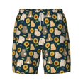 thumbnail image 4 of Lsque Mens Swim Trunks Bear Sunflower Pattern - Bathing Suit Compression Liner - Beach Swim Shorts Swimwear - (S-3XL) - Stretch Quick Dry -X-Large, 4 of 9