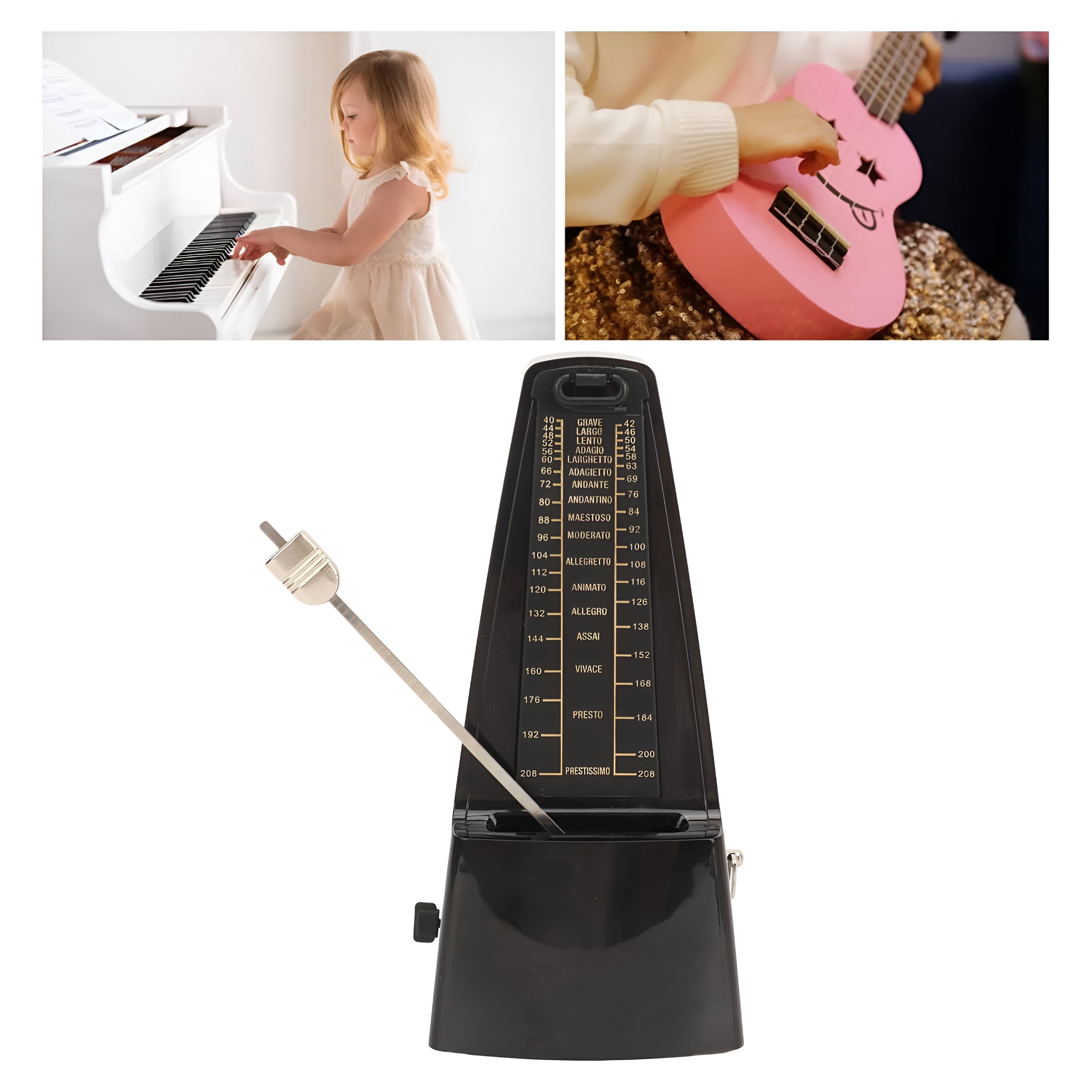 SEPTRIO Professional Mechanical Metronome 40-208 Beats per Minute Universal for Piano