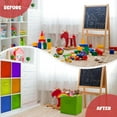 thumbnail image 6 of 4E's Novelty 6 Packs 11 Inch Rainbow Color Storage Foldable Cube Bins, Colorful Storage Baskets For Nursery, 6 of 7