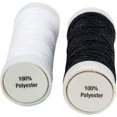 thumbnail image 4 of All-Purpose Polyester Thread 200yd 2/Pkg-Black & White, 4 of 4