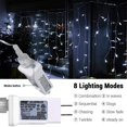 thumbnail image 2 of FNNMNNR LED Icicle Lights 300 LED 19.6Ft 8 Modes with 60 Drops Icicle Christmas Lights with Timer Waterproof Connectable Outdoor String Lights for Holiday Christmas Wedding Party Backdrop, 2 of 7