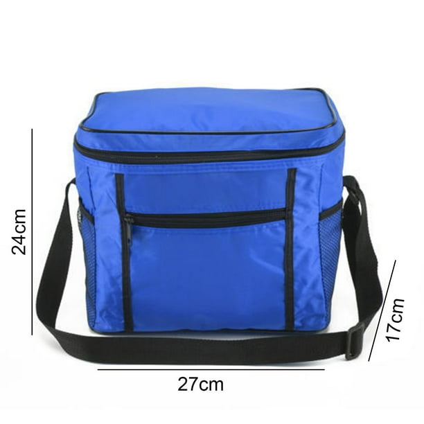 Penkiiy Caja de almuerzo reutilizable para mujeres/hombres, gran bolsa de almuerzo plegable aislada, bolsa de refrigerador a prueba de fugas, caja de almuerzo para adultos