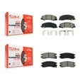 thumbnail image 1 of SIM Front Rear Semi-Metallic Brake Pads Kit for Car Chevrolet Impala Buick LaCrosse Allure Monte Carlo KSM-100537, 1 of 8