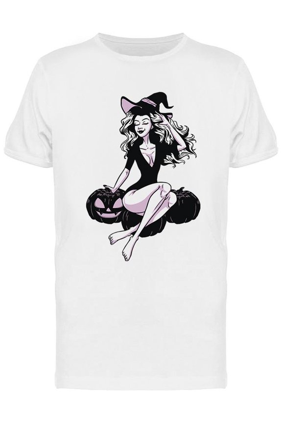 Beautiful Sexy Witch T-Shirt Men -Image by Shutterstock, Male Medium