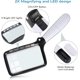 thumbnail image 4 of 1x Magnifying Rectangular Magnifier With Foldable 5 Led Magnifying Light, 2 Intensity Modes For Reading Books, Pages, Magazines, Newspapers, Maps, Jew, 4 of 5