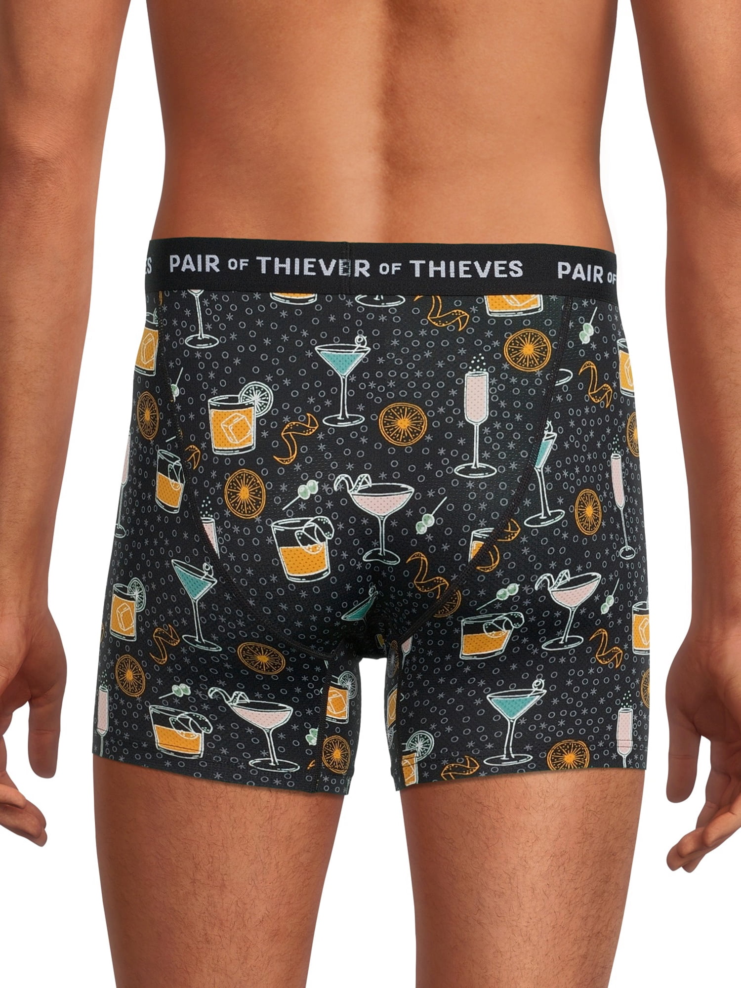 Pair of Thieves Men's Holiday Cocktails Boxer Brief, 1-Pack