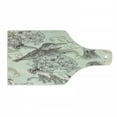thumbnail image 1 of Hummingbirds Cutting Board, Birds and Flowers Monochromic Classical Design Nostalgia Ornate, Decorative Tempered Glass Cutting and Serving Board, Wine Bottle Shape, Cream Beige Brown, by Ambesonne, 1 of 1
