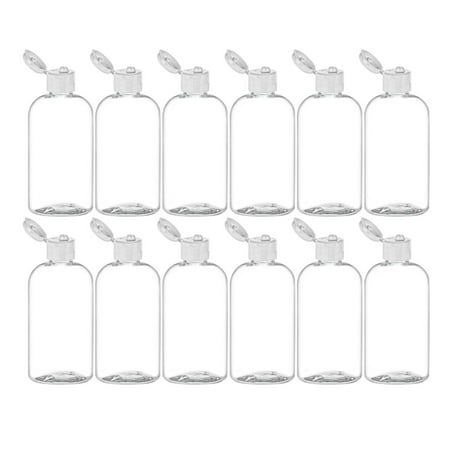 MoYo Natural Labs 8 oz Boston Round Travel Bottles, Empty Travel Containers with Flip Caps, BPA Free PET Plastic Refillable Toiletry/Cosmetic Bottle (Pack of 12, (Best Travel Size Bottles)
