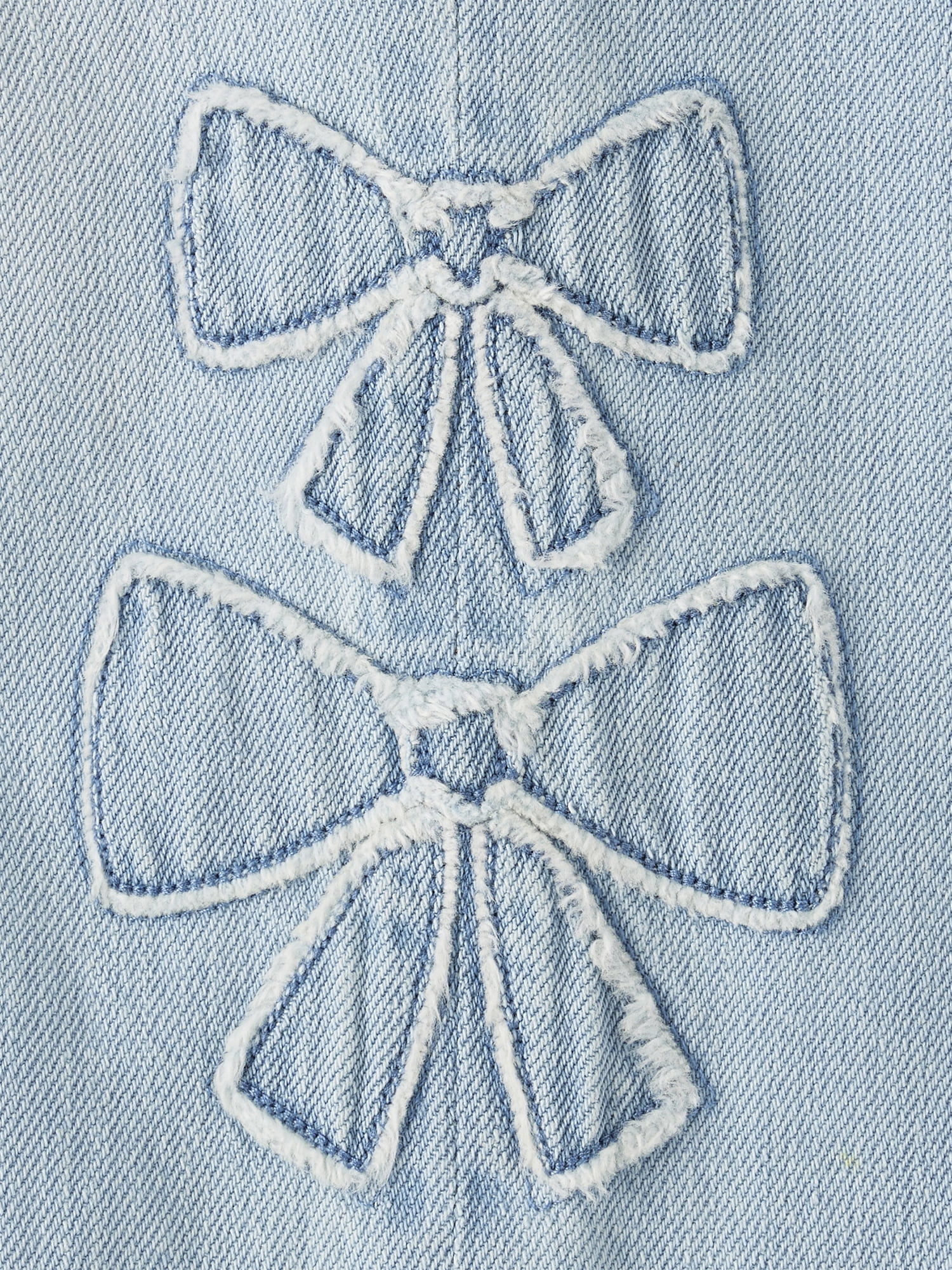 The Children's Place Toddler Girls Applique Bow Slouchy Jeans, Sizes 12M-5T