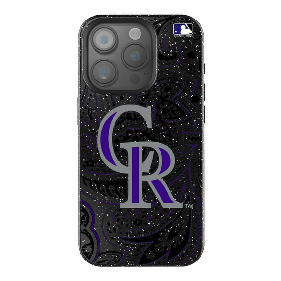 Keyscaper Colorado Rockies Paisley Bling iPhone Case