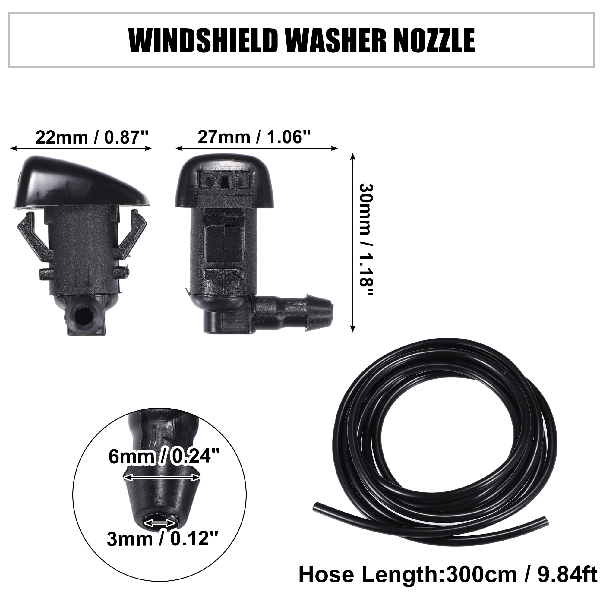 Unique Bargains 1Set Windshield Washer Nozzle for Chrysler 300 C S Touring 2023