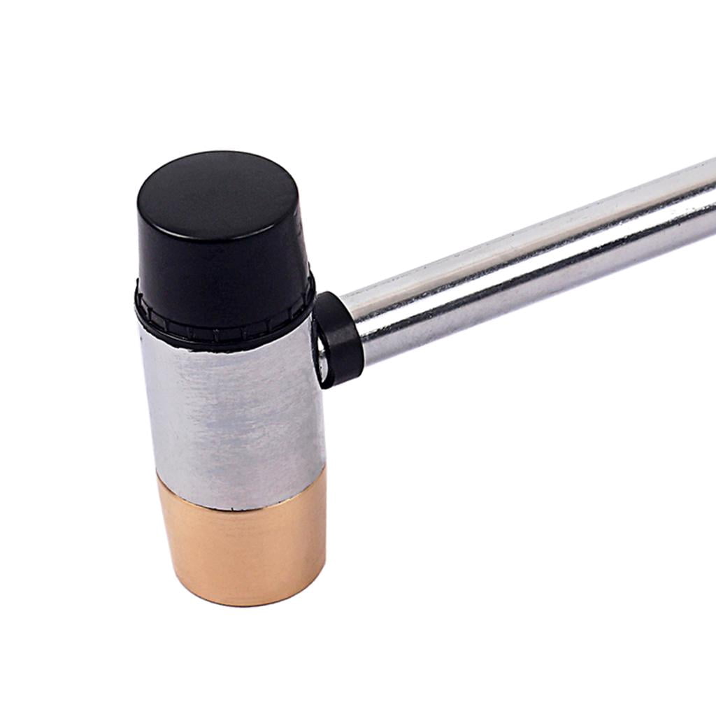 LeeQinersw Fret Hammer Giutar Luthier Hammer with UHMW/Brass Head for Fretting Guitar Black