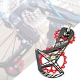 thumbnail image 3 of Desviador trasero de bicicleta 16T dientes Jockey polea jaula rueda guía Compatible con ajustes para accesorios de bicicleta de carretera Rojo 8700RD Cola Cambio trasero, 3 of 8