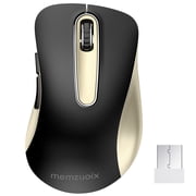 Wireless Mouse, 2.4GHz with USB Receiver, 1200 DPI Optical Tracking, 5 Buttons,Ambidextrous PC/Mac/Laptop - Black