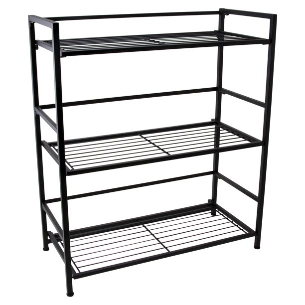 FlipShelfFolding Metal ShelfNo AssemblyBookcaseStyle (3 shelves