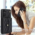 thumbnail image 6 of Allytechgroup for Samsung Galaxy A13 4G Wallet Case with 5 Cards Holders, Detachable Hand Strap & Shoulder Lanyard RFID Blocking Shockproof Protective Phone Case for Girls Women, Black, 6 of 8