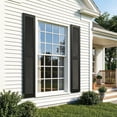 thumbnail image 4 of Resenkos Decorative Faux Shutters, Sturdy, Hassle-Free Design for Indoor & Outdoor Use, 14"x67", Black, 4 of 12