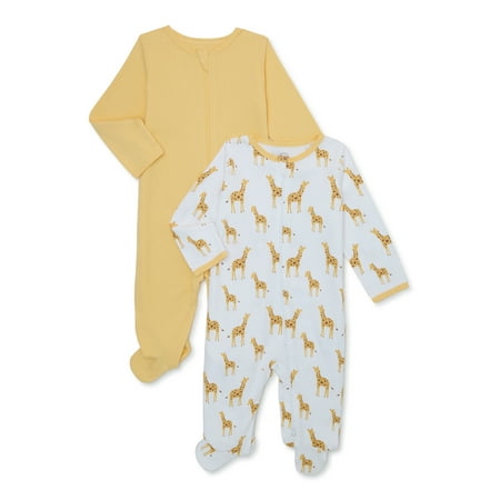 

Wonder Nation Baby Boys Giraffe Sleep and Play 2-Pack Sizes 0-9 Months