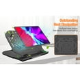 thumbnail image 4 of CPDD Support pour Tablette de Dessin, Support de Levage pour Ordinateur Portable, Support de Bureau Pliable pour Tablette à 10 Angles Réglables avec Support de Téléphone Cellulaire Intégré, Compatible avec MacBook Pro 2021 14 Pouces/16 Pouces, iPad 9, iPad Mini 6, Noir - -, 4 of 7