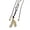 Gold, variant on Stylish Peanut Pea Necklace Light User Friendly Easy Clean Gold Silver