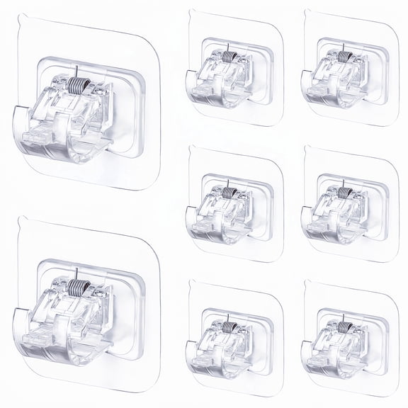 RUNJIG Curtain Rod Brackets 8 Count