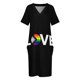 thumbnail image 3 of Progress Pride Flag Love Loose Pocket Dress Bride dresses Woman dresses women formal occasion dresses, 3 of 6