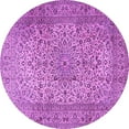thumbnail image 1 of Ahgly Company Indoor Round Persian Purple Traditional Area Rugs, 7' Round, 1 of 4
