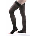 thumbnail image 4 of Allegro 20-30mmHg Essential 9 Sheer Support Open Toe Thigh High Hose (Black) Large, 4 of 7