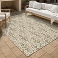 thumbnail image 3 of Addison Rugs Chantille Indoor/Outdoor Transitional Lattice Cream Machine Washable Rectangle Rug, 5' x 7'6", 3 of 8