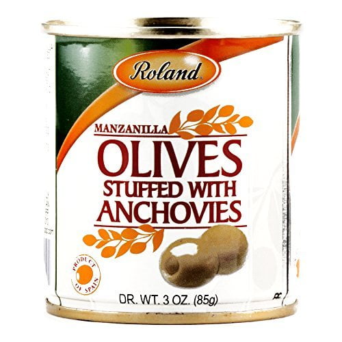 Roland Olives Stuffed with Anchovies 3 oz each (2 Items Per Order