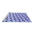thumbnail image 3 of Tapis Moderne Abstrait Bleu Lavable en Machine, wshabs45blu, 3 of 4