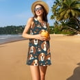 thumbnail image 3 of Disketp Cute Puppy para Vestido sin Mangas para Mujeres, Vestidos de Verano para Mujeres, Casual y Holgado para la Playa, 3 of 7