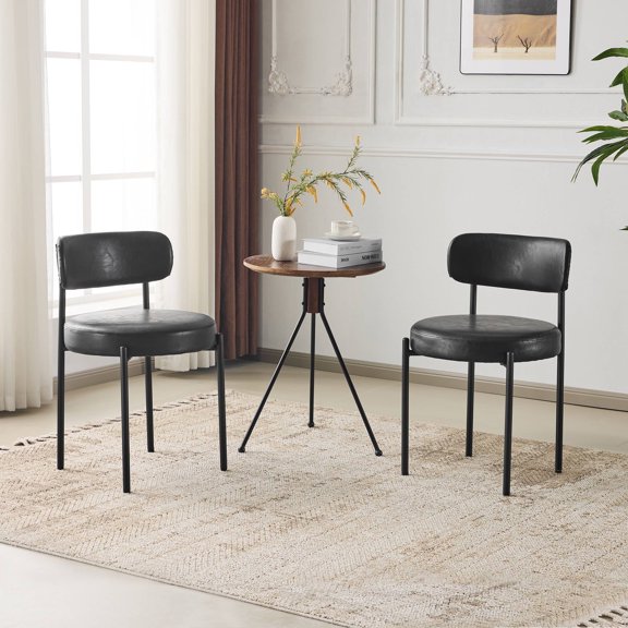 PU Leather Dining Chairs Set of 2