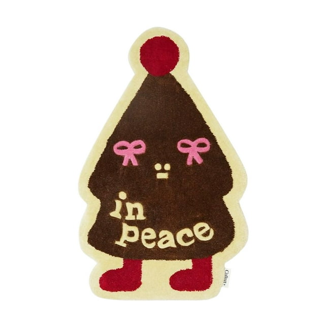 Christmas Imitation Floor Mat Home Entrance Christmas Tree Decoration Door Mat Bathroom Absorbent Drying Mat