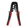 thumbnail image 1 of Wire Crimper Tool, Ethernet Crimping Tool Comfortable Grip RJ11 RJ12 6P RJ45 8P Black Oxide Finish Cable Stripping Function  For Telephone Cable, 1 of 8