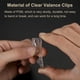 thumbnail image 4 of Uxcell 8 paquetes de clips de valance transparentes de 3.5 pulgadas, soporte retentor de valance oculto para accesorio de persiana vertical, 4 of 6