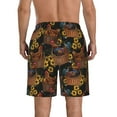 thumbnail image 3 of Naloa Embroidery Chicken Rooster And Sunflowers Men's Beach Shorts, Surfing shorts, Swim trunks, Quick Dry Swim Trunks for Surfing Beach Fun - Medium, 3 of 9