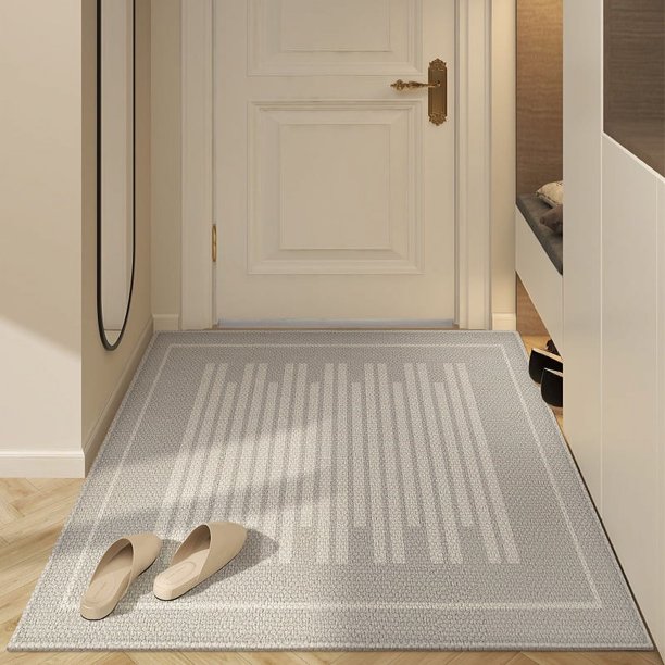 Xiao Hua Alfombra de baño, antideslizante, de felpa, peluda, lavable a máquina, 24 x 16 pulgadas