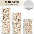 thumbnail image 4 of Red Mushroom Light Pattern Kitchen Rugs Sets Of 3,Kitchen Runner Rugs Non Skid Washable,Decorative Kitchen Floor Mats for Kitchen,Sink,Laundry,17"x30"+ 17"x47" + 17"x59", 4 of 6