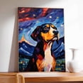 thumbnail image 3 of Greater Swiss Mountain Gift Starry Night Dog Canvas Wall Art Famous Oil Paintings Dog Poster Funny Dog Print Colorful Abstract Farmhouse Gallery Aesthetic Room Wall Decor for Bedroom, 3 of 5