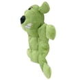 thumbnail image 4 of (3 pack) Multipet Mini Pet Loofa Squeaker Mat, Plush Dog Toy, Green, 4 of 12