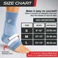 thumbnail image 6 of Sleeve Stars Ankle Brace for Sprained Ankle, Ankle Support for Women & Men, Single, Light Blue, Large, 6 of 10