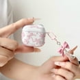 thumbnail image 5 of Cute Case Airpod 4 Case Cover 2025 for Girly Shell Pattern Bow Design Shockproof Airpod 4th Generation Headphone Cover, with Cleaning Kit & Bow Pearl Keychain, 5 of 7